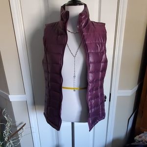Purple puffer vest